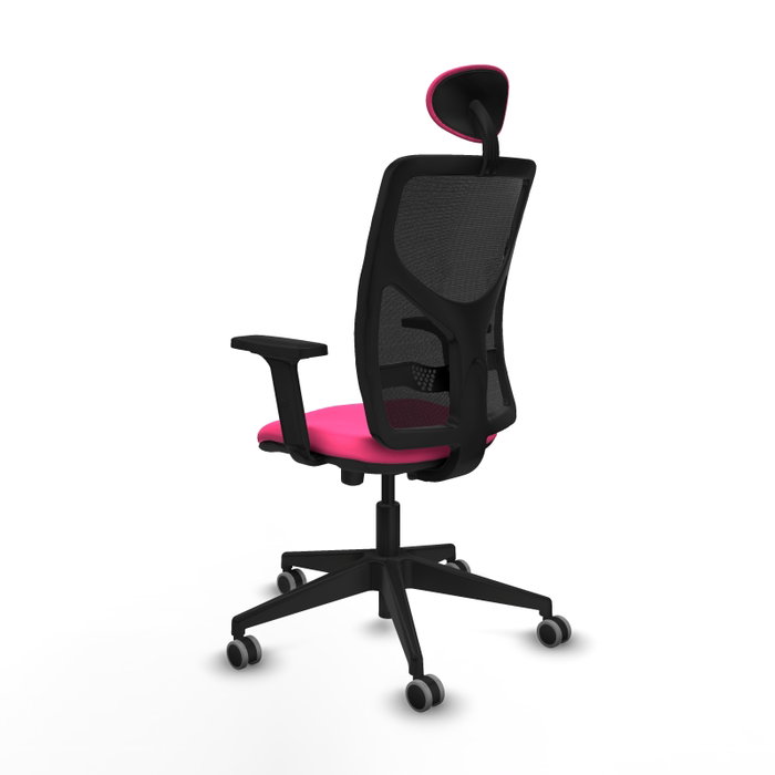 PIQUERAS Y CRESPO Silla de oficina Motilla con mecanismo Sincro/Traslack Rosa y Negro PIQUERAS Y CRESPO Silla de oficina Motilla con mecanismo Sincro/Traslack Rosa y Negro