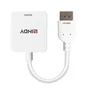 Lindy 38303 Adaptador HDMI 2.0 (18 Gbit/s) a DisplayPort 1.2 Macho Hembra, 4K UHD HDR, Blanco, 0.095 m