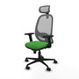PIQUERAS Y CRESPO Silla de oficina Cilanco con mecanismo Sincro, Verde y Gris