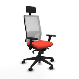 PIQUERAS Y CRESPO Silla de oficina Horna Naranja oscuro/Blanco