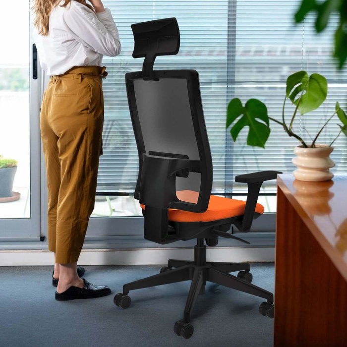 PIQUERAS Y CRESPO Silla de oficina Horna Naranja oscuro/Blanco PIQUERAS Y CRESPO Silla de oficina Horna Naranja oscuro/Blanco