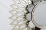 DKD Home Decor Set de 3 Espejos Dorados 35x35x3,5 cm
