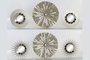 DKD Home Decor Set de 3 Espejos Dorados 35x35x3,5 cm