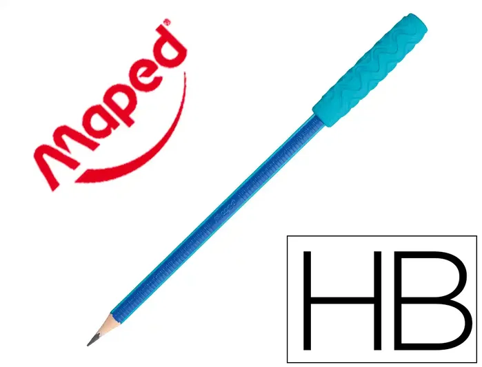 MAPED Lápiz de grafito Kidy Learn Concentración HB con tope masticable, bote de 20 unidades MAPED Lápiz de grafito Kidy Learn Concentración HB con tope masticable, bote de 20 unidades