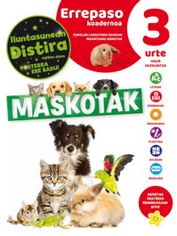 SALDAÑA Euskerako Cuaderno de Repaso 3 Años Mascotas