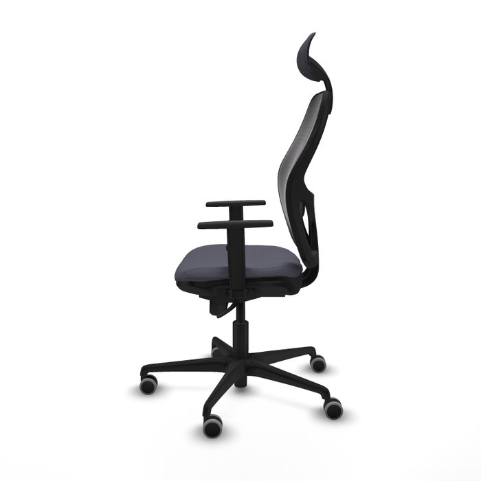 PIQUERAS Y CRESPO Silla de oficina Jorquera con mecanismo Sincro, Tela Gris oscuro y Malla Negro PIQUERAS Y CRESPO Silla de oficina Jorquera con mecanismo Sincro, Tela Gris oscuro y Malla Negro