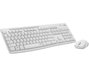 Logitech MK295 Silent Combo de Teclado y Ratón Inalámbrico Blanco QWERTZ Alemán