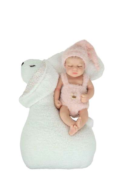 Muñecas Arias Reborn Aroa - Muñeca Real Bebé Reborn de Silicona 35 cm Niña con Cojín, Edad Recomendada 3+ Años