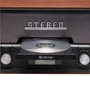 Denver MDA-525DW Reproductor de CD Portátil con Radio DAB+/FM, Bluetooth y Altavoces 10W, Madera