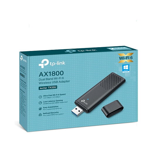 TP-Link Archer TX20U AX1800 Adaptador Wi-Fi USB 3.0 de Doble Banda AX1800