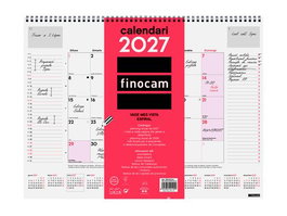 Finocam Vade de Sobremesa 2027 con Espiral Metálica