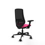 PIQUERAS Y CRESPO Silla de oficina Mardos con mecanismo Sincro/Traslack Rosa y Negro
