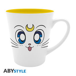 ABYstyle Taza Sailor Moon Artemis 250 ml, Cerámica, Licencia Oficial, Apta Microondas y Lavavajillas
