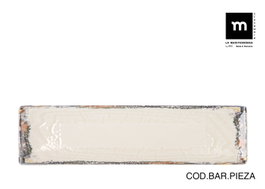 La Mediterranea Fuente Rectangular Albus Elite Brillo 30 cm x 8 cm (24 Unidades) introduced by La Mediterranea