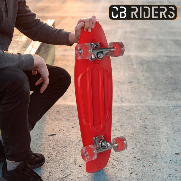 CB Riders Skateboard infantil de 4 ruedas rojo 68 cm CB Riders Skateboard infantil de 4 ruedas rojo 68 cm