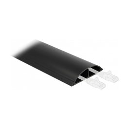 DeLOCK Conducto de cables autoadhesivo 89 x 21 mm - 1 m negro