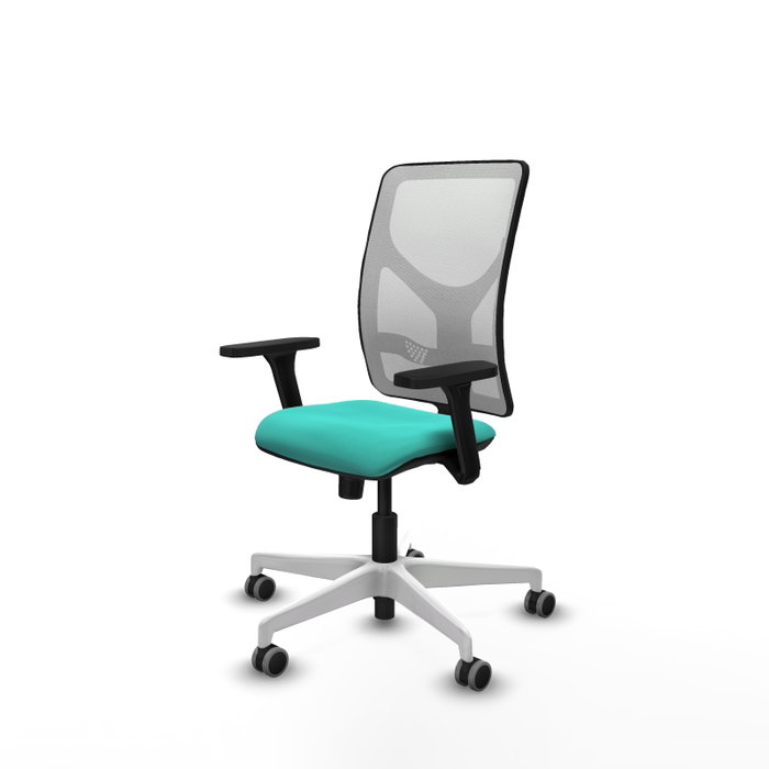 PIQUERAS Y CRESPO Silla de oficina Motilla con mecanismo Sincro, Turquesa y Blanco PIQUERAS Y CRESPO Silla de oficina Motilla con mecanismo Sincro, Turquesa y Blanco