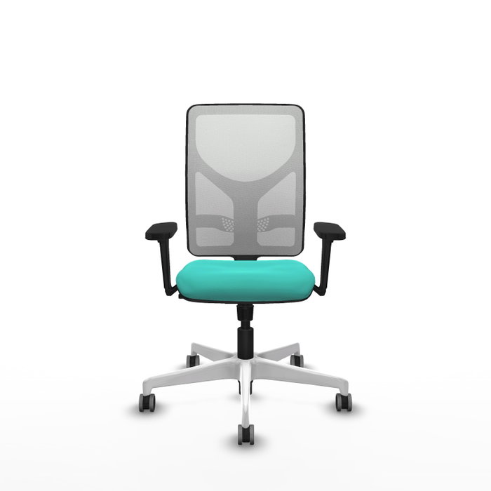PIQUERAS Y CRESPO Silla de oficina Motilla con mecanismo Sincro, Turquesa y Blanco PIQUERAS Y CRESPO Silla de oficina Motilla con mecanismo Sincro, Turquesa y Blanco