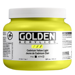 Golden Heavy Body Colores Acrílicos Amarillo Cadmio Claro 946 M