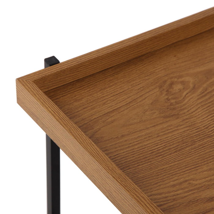 Versa Mesa de Centro Renee Industrial 60x40x100 cm - Madera, Melamina, Metal
