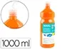 Liderpapel Tempera Escolar Liquida 1000 ml Naranja Superlavable