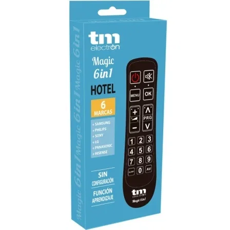 Tm Electron Mando Universal Magic Hotel 6 en 1 para TV Samsung LG Sony Panasonic Philips y Hisense TMURC516