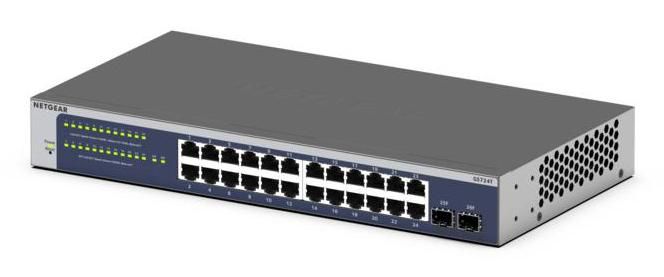NETGEAR GS724Tv6 Switch Gestionado L2+/L3 con 24 Puertos Gigabit y 2 SFP NETGEAR GS724Tv6 Switch Gestionado L2+/L3 con 24 Puertos Gigabit y 2 SFP