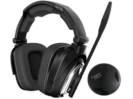 Keep Out Auriculares Gaming Inalámbricos HXAIR 7.1 Virtual con Micrófono Omnidireccional, 10h Autonomía, Negro/Plata, Compatible con PS4/PS5/Xbox/PC
