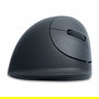 R-Go Ratón Ergonómico Vertical HE Basic para Mano Derecha, Mediano (165-185 mm), Bluetooth 5.0, 1600 DPI, 3 Botones Programables, Recargable, Color Gris