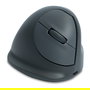 R-Go Ratón Ergonómico Vertical HE Basic para Mano Derecha, Mediano (165-185 mm), Bluetooth 5.0, 1600 DPI, 3 Botones Programables, Recargable, Color Gris