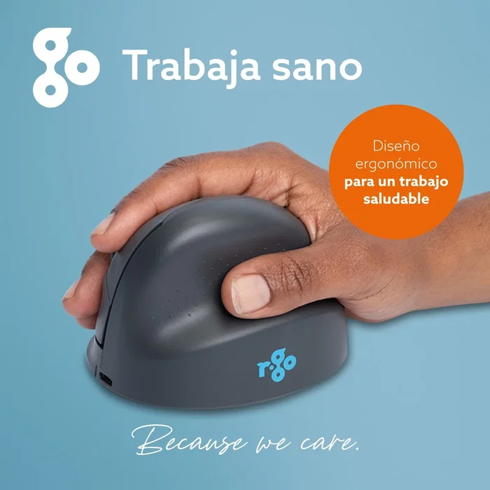 R-GO TOOLS R-GO HE BASIC MEDIUM Ratón Vertical Ergonómico Gris