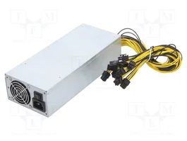 Qoltec Gaming Miner 1850W Platinum PCI-E Gris