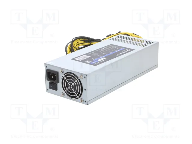 Qoltec Gaming Miner 1850W Platinum PCI-E Gris