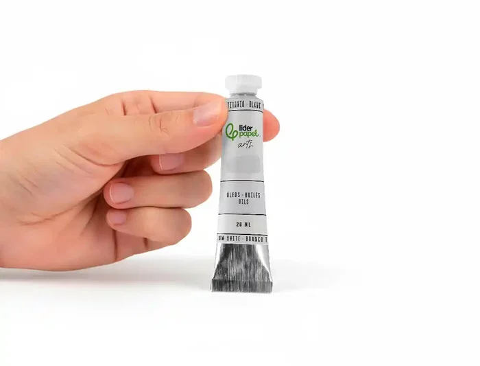 Liderpapel Pintura al Óleo Tubo de Aluminio 20 ml Blanco Titanio