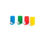 DEQUBE D00434 Set de Fichas y Dados para Parchís 4 Jugadores - Español, Inglés, Portugués - Juego de Accesorios Plástico Resistente +6 años