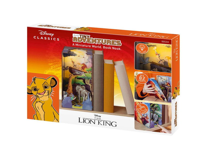 Disney Maqueta Book Nook Tiny Adventures El rey león 23 cm