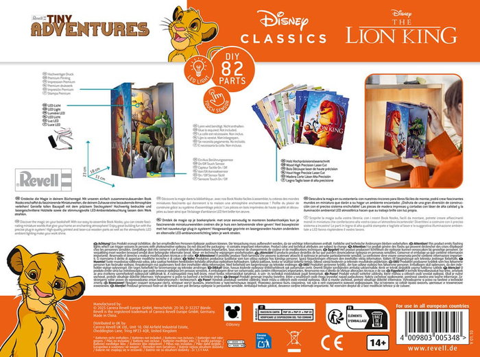 Disney Maqueta Book Nook Tiny Adventures El rey león 23 cm