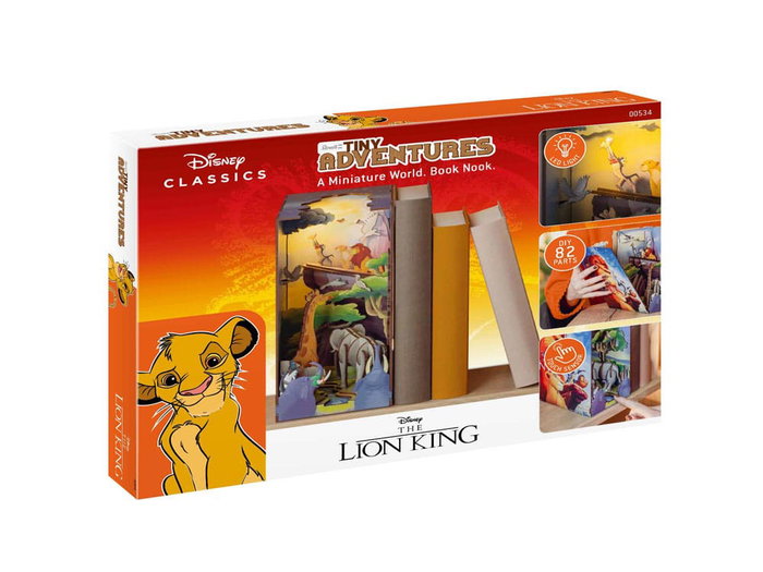 Disney Maqueta Book Nook Tiny Adventures El rey león 23 cm
