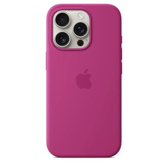 Apple Funda iPhone 16 Pro Silicona con MagSafe - Fuchsia
