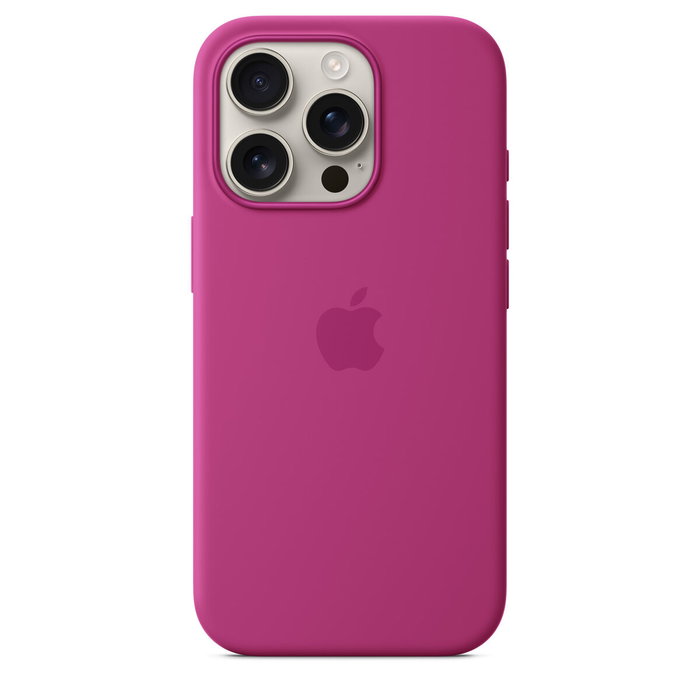 Apple Funda iPhone 16 Pro Silicona con MagSafe - Fuchsia