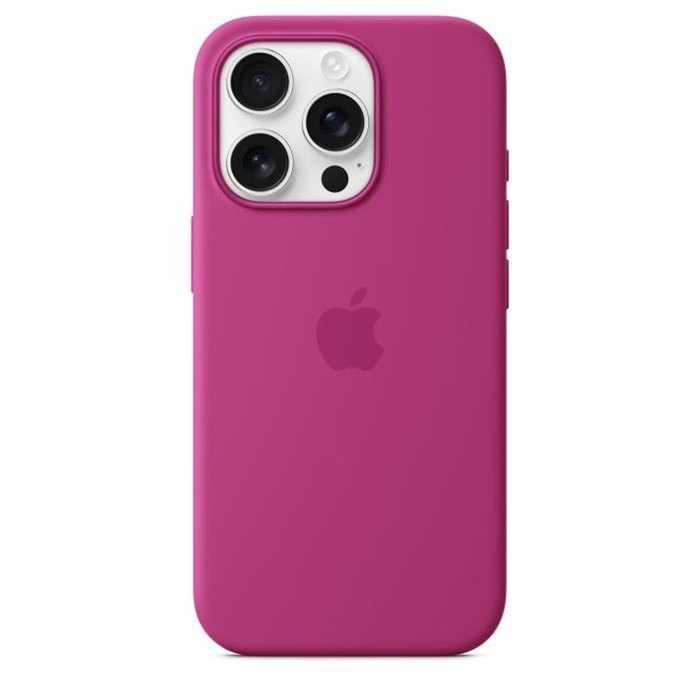 Apple Funda iPhone 16 Pro Silicona con MagSafe - Fuchsia