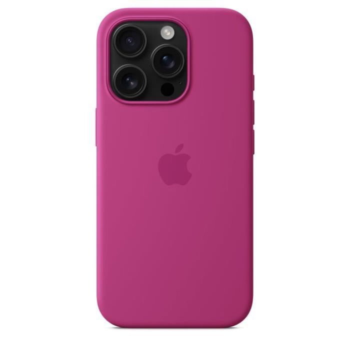 Apple Funda iPhone 16 Pro Silicona con MagSafe - Fuchsia