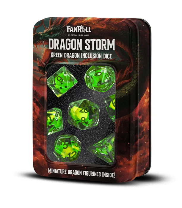 Dragon Storm Inclusion Pack de Dados Green Dragon (7) Dragon Storm Inclusion Pack de Dados Green Dragon (7)
