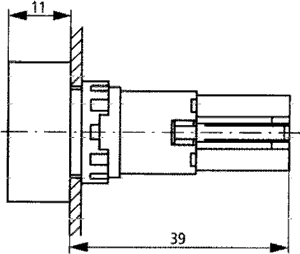 EATON ELECTRIC Interruptor de presión RMQ-16 16mm negro