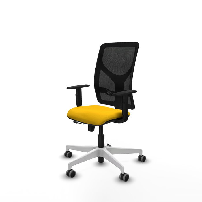 PIQUERAS Y CRESPO Silla de oficina Motilla con mecanismo Sincro/Traslack, Amarillo y Negro PIQUERAS Y CRESPO Silla de oficina Motilla con mecanismo Sincro/Traslack, Amarillo y Negro