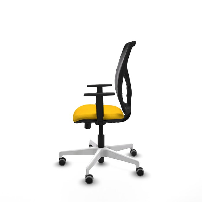 PIQUERAS Y CRESPO Silla de oficina Motilla con mecanismo Sincro/Traslack, Amarillo y Negro PIQUERAS Y CRESPO Silla de oficina Motilla con mecanismo Sincro/Traslack, Amarillo y Negro