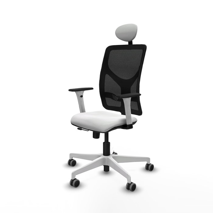 PIQUERAS Y CRESPO Silla de oficina Motilla con Mecanismo Sincro/Traslack Blanco y Negro PIQUERAS Y CRESPO Silla de oficina Motilla con Mecanismo Sincro/Traslack Blanco y Negro