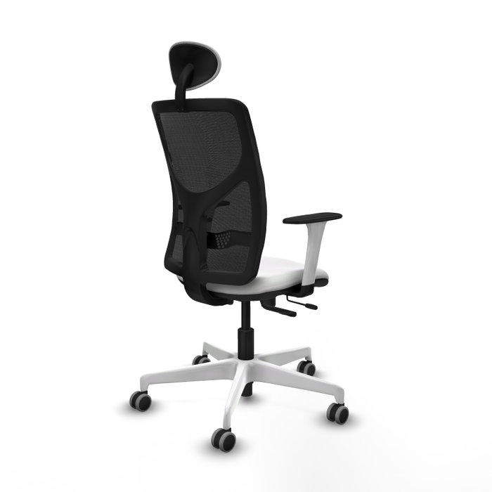 PIQUERAS Y CRESPO Silla de oficina Motilla con Mecanismo Sincro/Traslack Blanco y Negro PIQUERAS Y CRESPO Silla de oficina Motilla con Mecanismo Sincro/Traslack Blanco y Negro