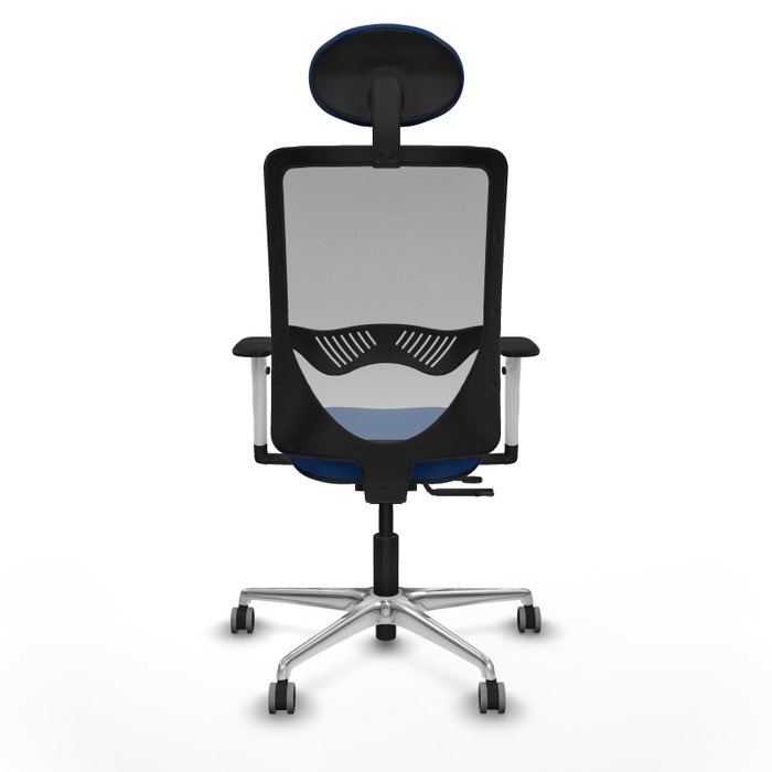PIQUERAS Y CRESPO Silla de oficina Zulema Azul y Gris con mecanismo Sincro/Traslack