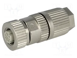 HARTING Conector M12 Hembra HARAX 4 Pines Recto